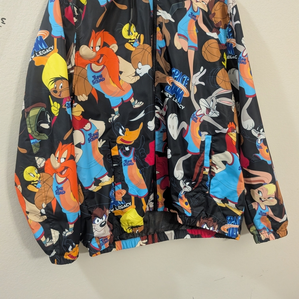 Space Jam Members Only Jacket - Blue and Orange